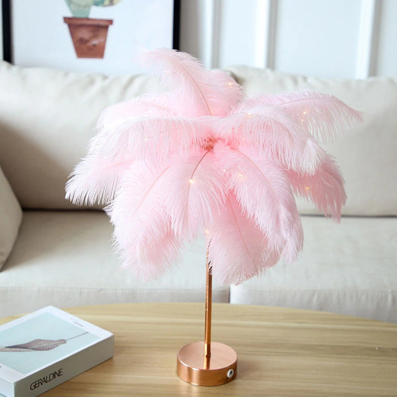Classic Feather Bedside Lamp
