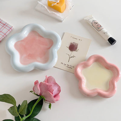 Pastel Flower Jewelry Tray