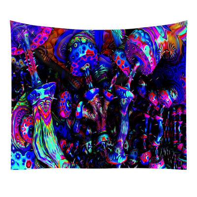 Trippy Black Light Tapestry | Trippy Room Decor     