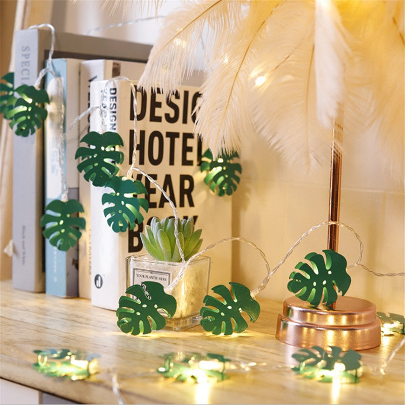 lighting for monstera Monstera Leaf String Lights