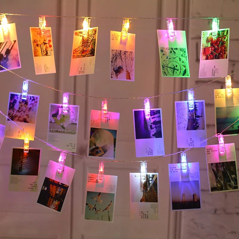 LED String Lights With Photo Clippers