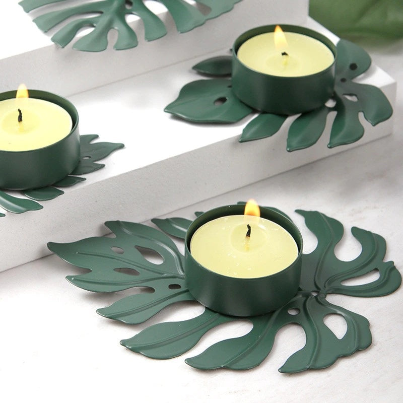 Monstera Leaf Candle Holder