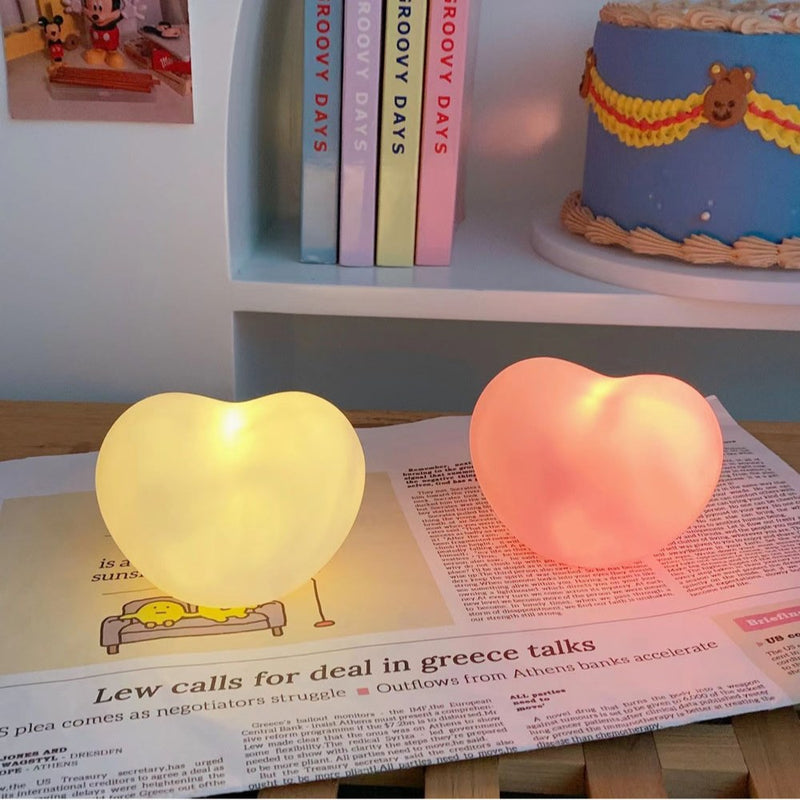 Heart Shape Bedside Lamp | Aesthetic Room Decor