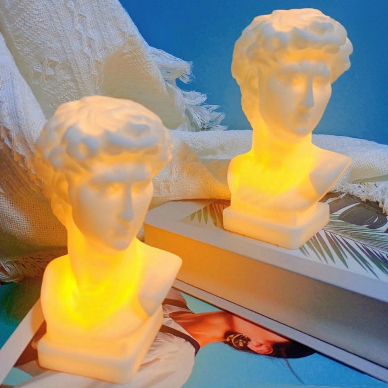 David Statue Bedside Lamp | Aesthetic Room Decor