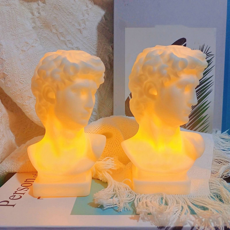 David Statue Bedside Lamp | Aesthetic Room Decor