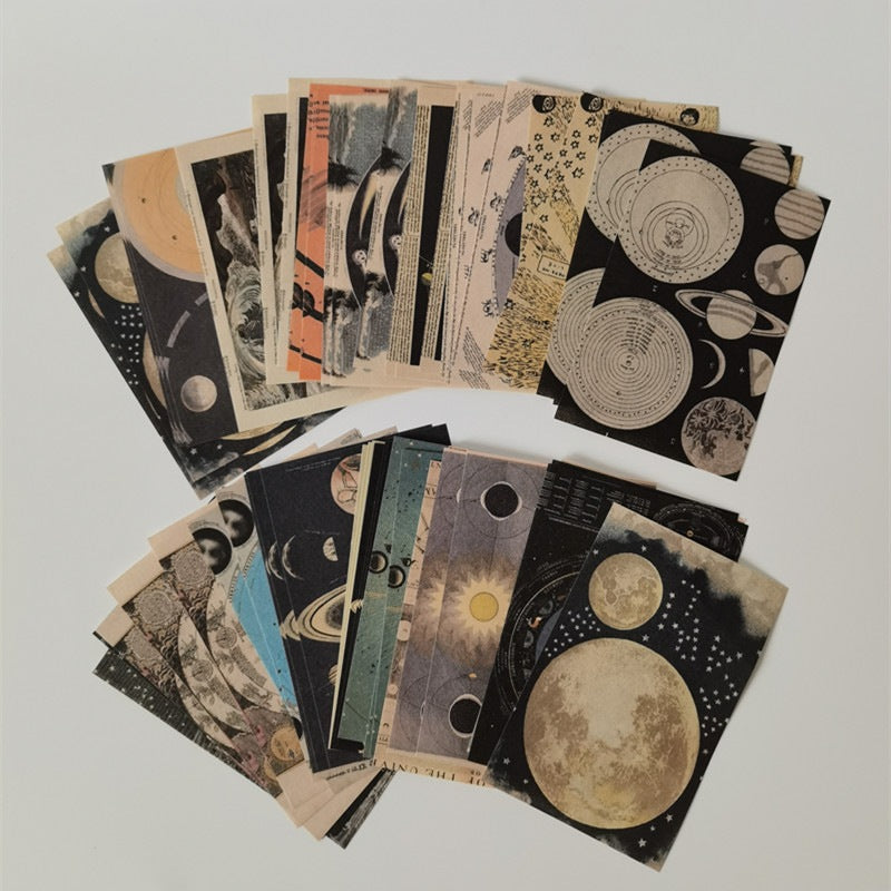 Vintage Galaxy Collage Kit | Aesthetic Wall Decor