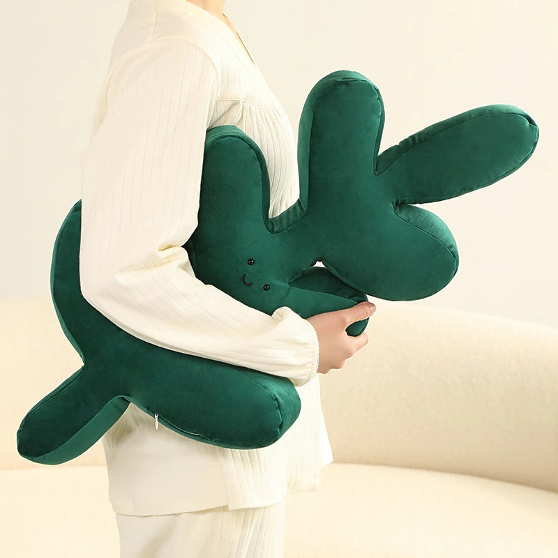 Monstera Plush Pillow | Leaf Pillow