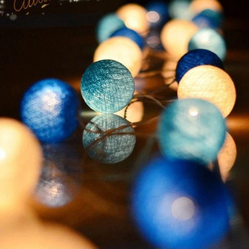 Cotton Ball String Lights