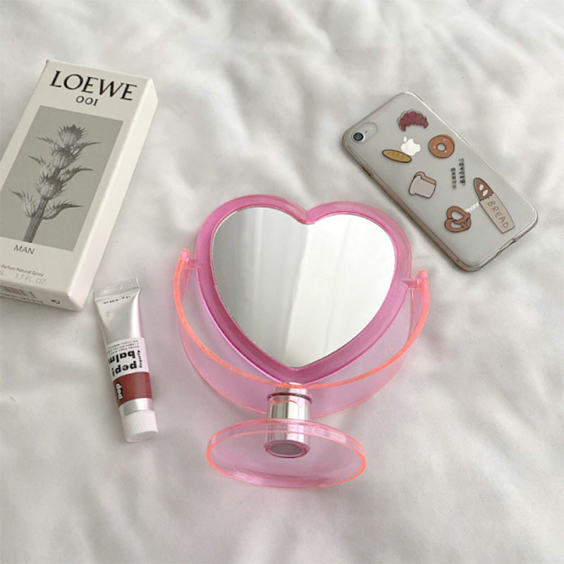 Cute Heart Makeup Mirror