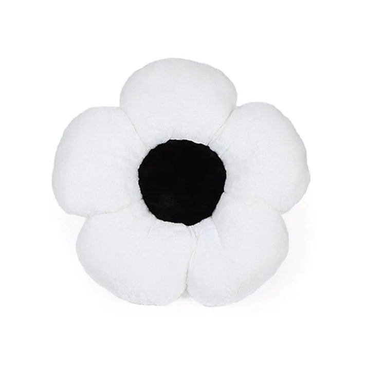 Black And White Flower Pillow | Aesthetic Pillows