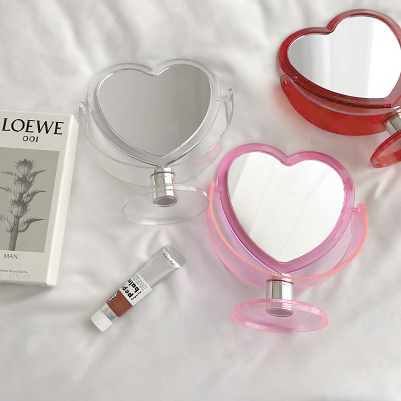 Cute Heart Makeup Mirror