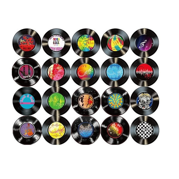 90s Style Decorative Music Records | Aesthetic Wall Decor