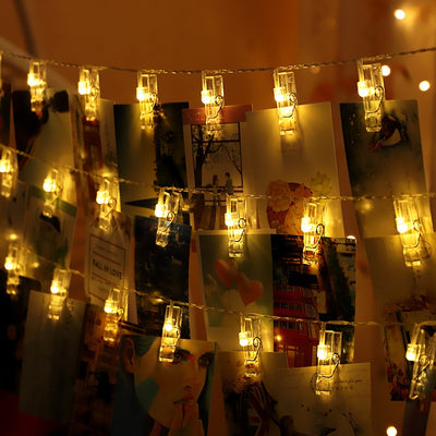 LED String Lights With Photo Clippers