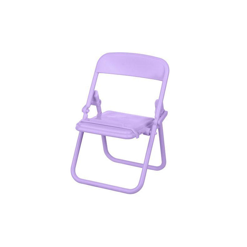 Kawaii Folding Chair Phone Stand - purple