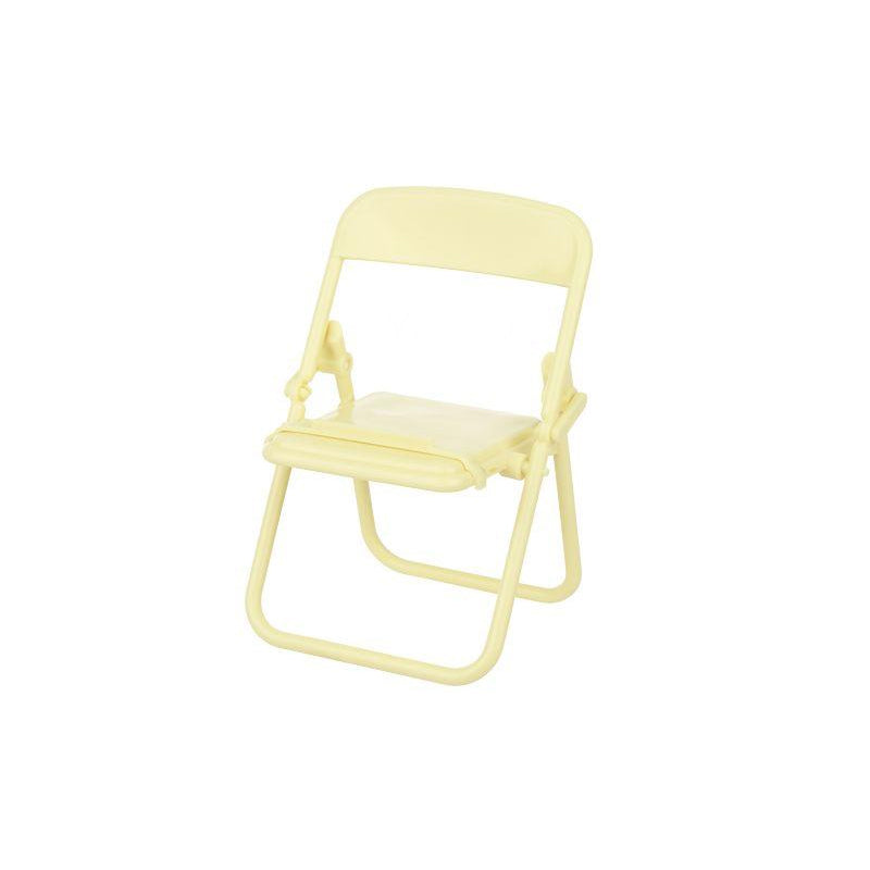 Kawaii Folding Chair Phone Stand - yellow