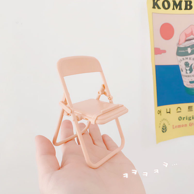 Kawaii Folding Chair Phone Stand 