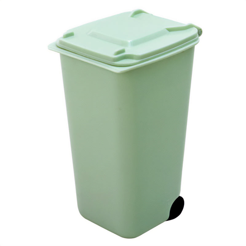 Mini Desktop Trash Can - green