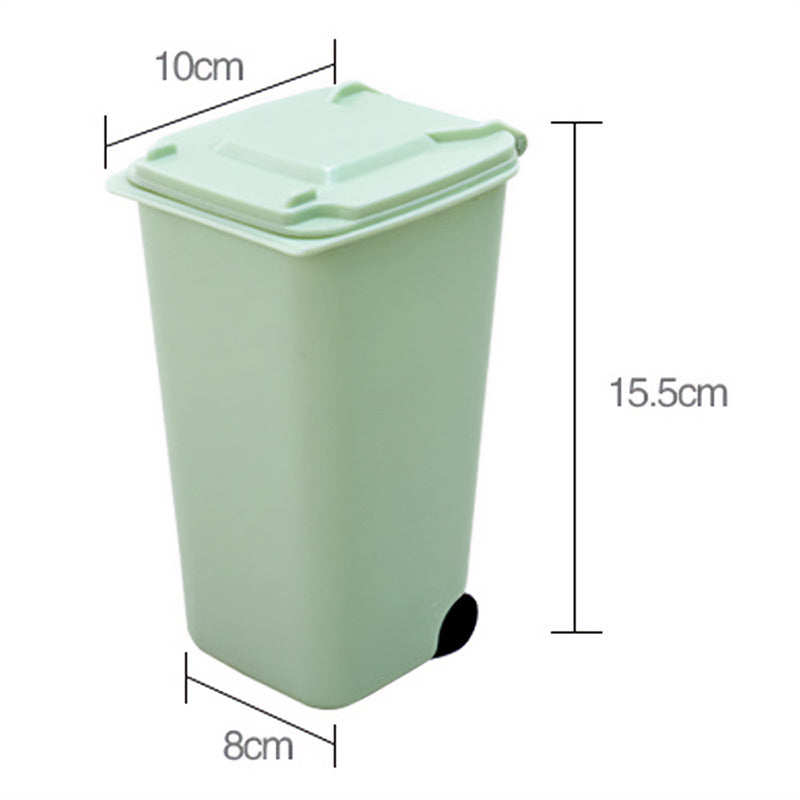 Mini Desktop Trash Can - size