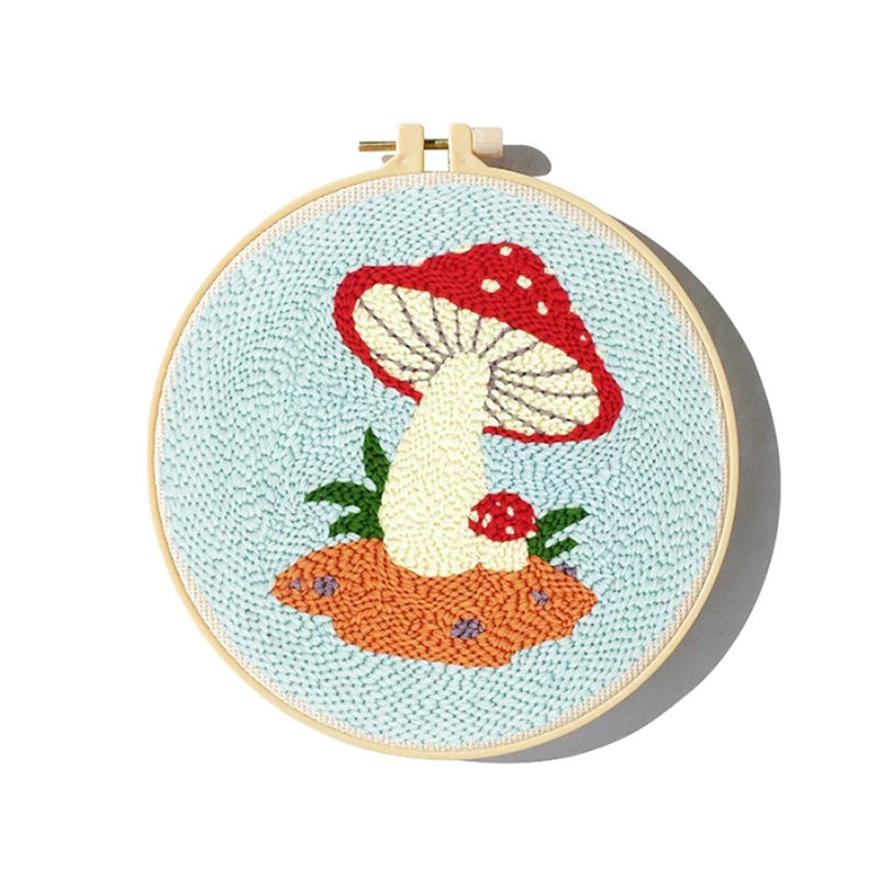 DIY Embroidery Kit - Mushrooms