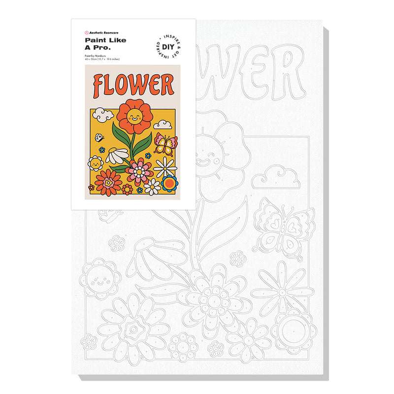 DIY Paint by Numbers - Flower Power