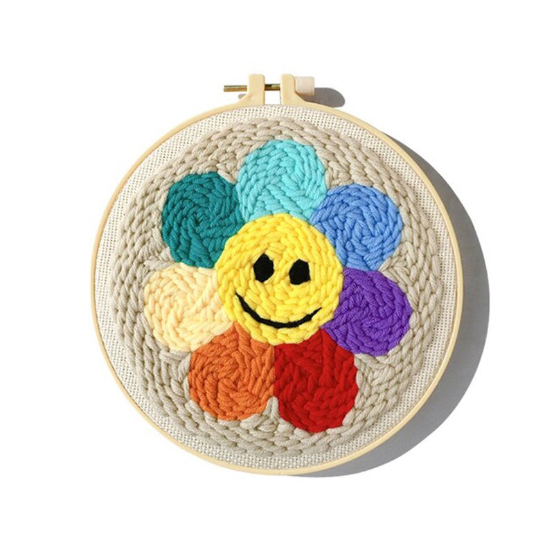 DIY Embroidery Kit - Rainbow Flower