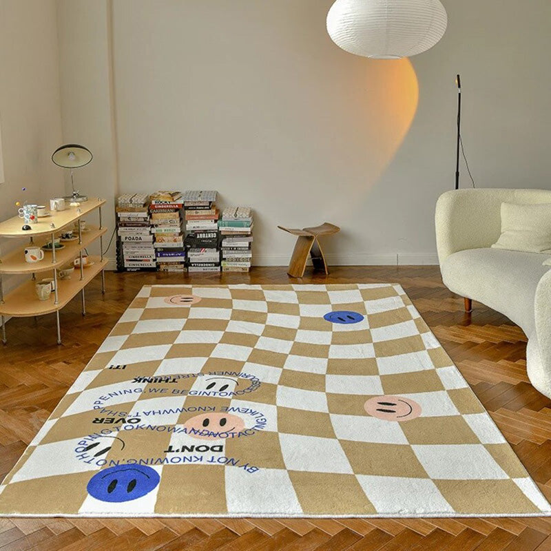 Retro Checkered Rug | Aesthetic Rugs