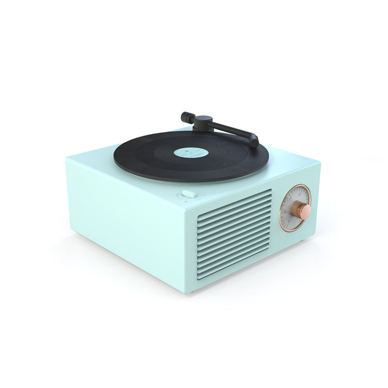 Retro Vinyl Speaker - green