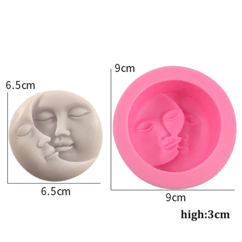 Sun and Moon Candle Mold