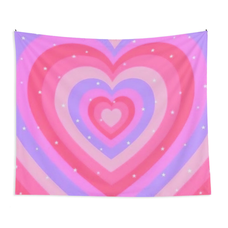 Y2K Heart Tapestry Aesthetic Wall Decor