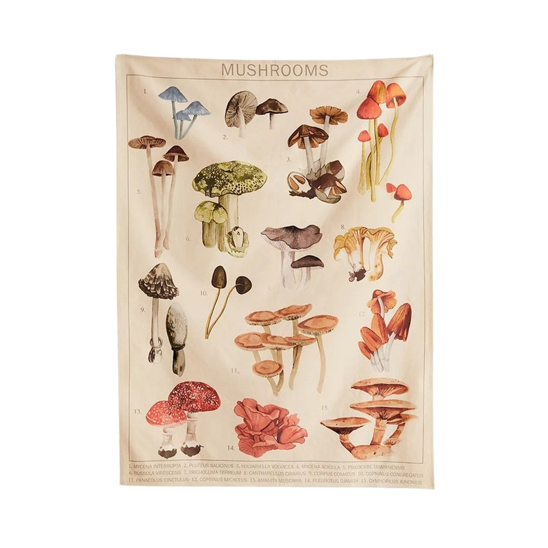Poisonous Mushrooms Tapestry