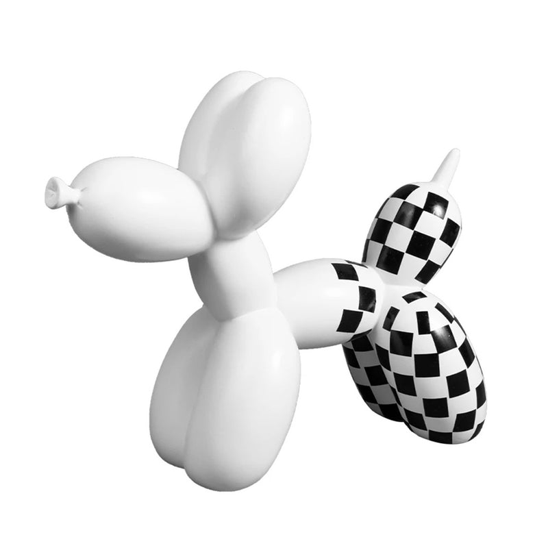 Checkered Balloon Dog