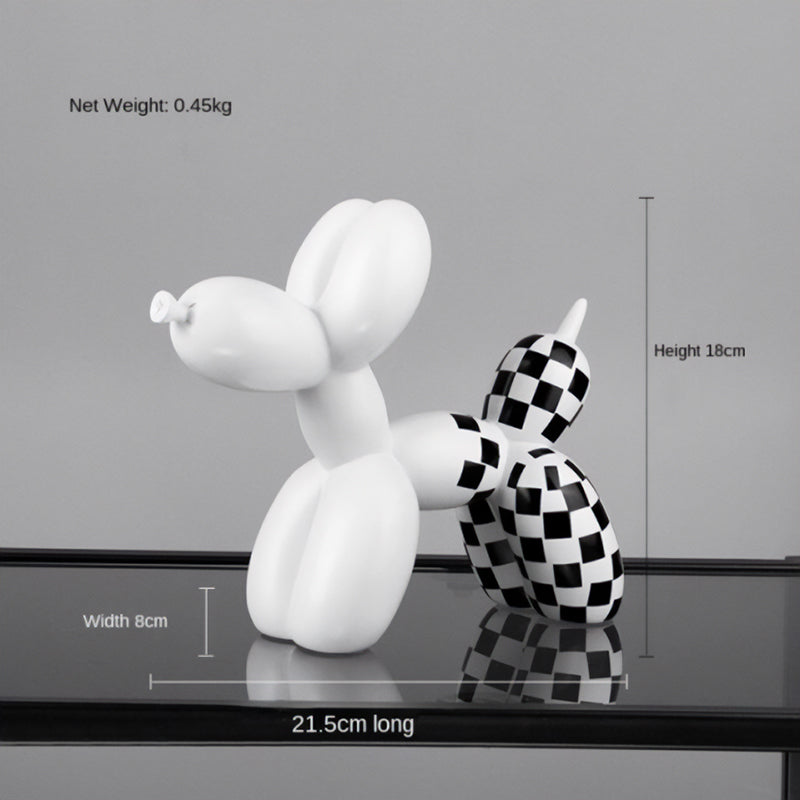 Checkered Balloon Dog