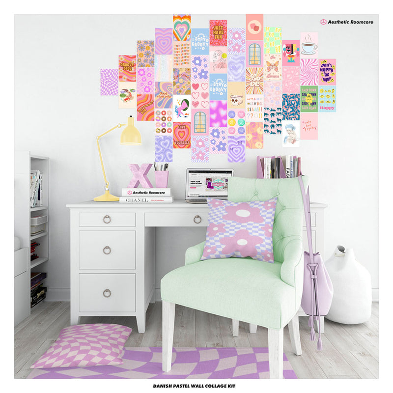 Danish Pastel Wall Collage | Digital Collage