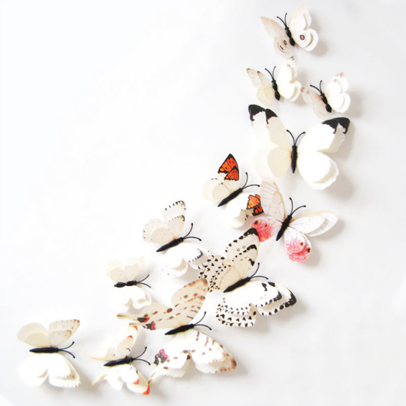 indie butterfly stickers white