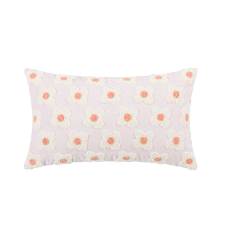 Floral Daisy Cushion Cover - pink
