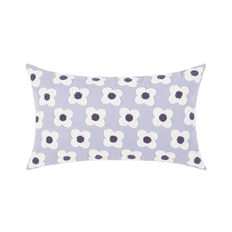 Floral Daisy Cushion Cover - purple 